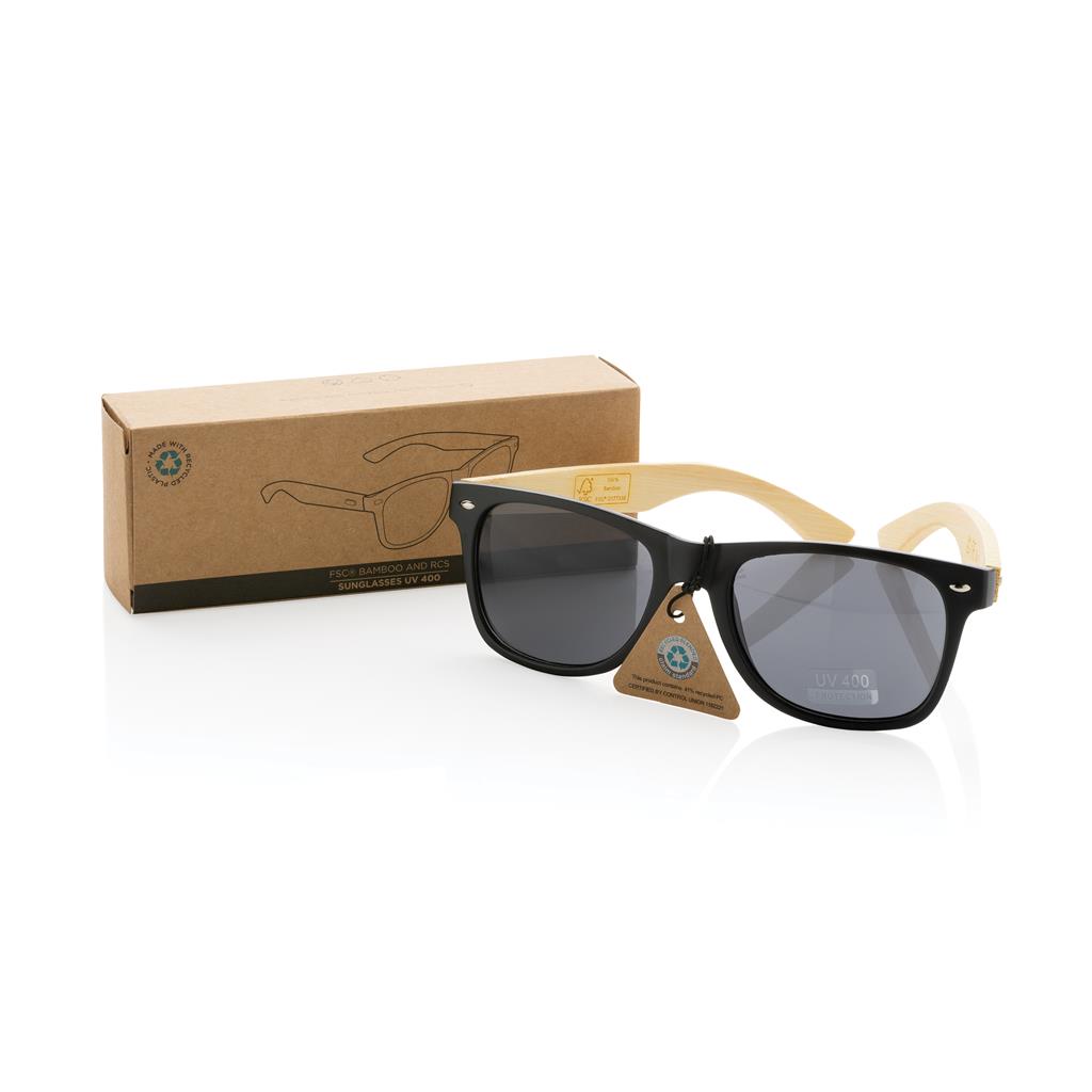 Bamboo and RCS recycled plastic sunglasses